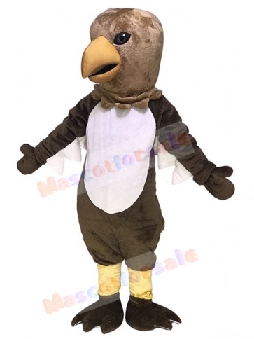 Brown Tail Hawk Mascot Costume
