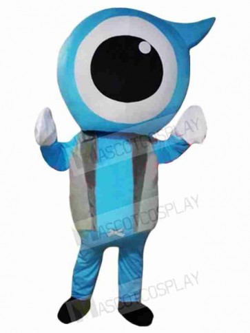 Blue Eyeball Mascot Costume 
