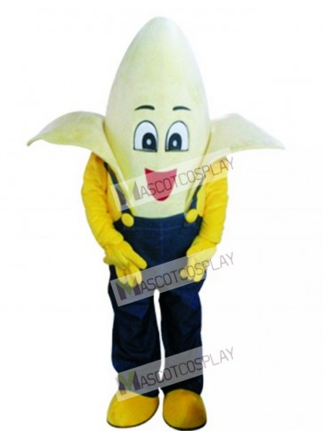 Banana with Overalls Mascot Costume