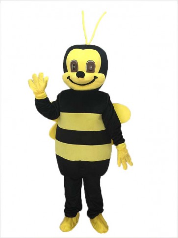 Hot Sale Realistic New Popular Professional Black and Yellow Honey Bee Adult Mascot Costume