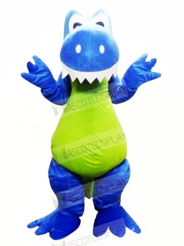 Smiling Blue Dragon Mascot Costumes Animal