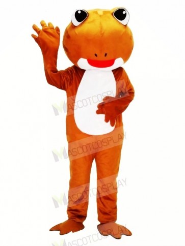 Brown Frog with Big Eyes Mascot Costumes Animal	