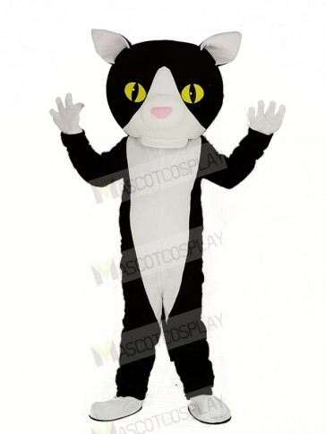 Black and White Cat Mascot Costume Animal