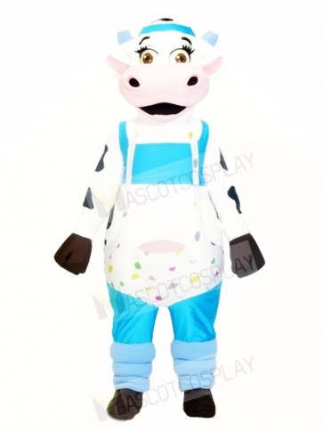 Cow with Overalls Mascot Costumes Animal