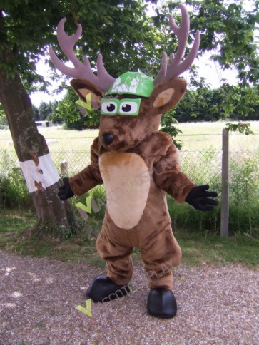 Brown Deer Mascot Costume  