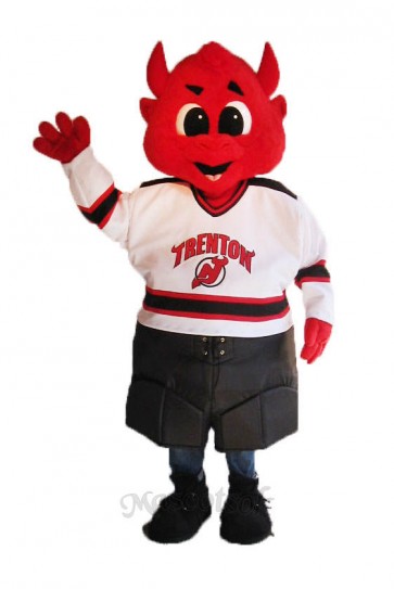 Red Devil Ice Hockey Mascot Costume
