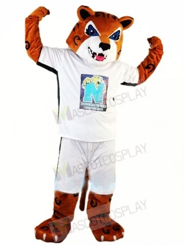 High School Energetic Tiger Mascot Costume