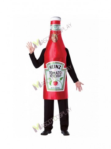 Heinz Classic Ketchup Bottle Tomato Sauce Mascot Costume 