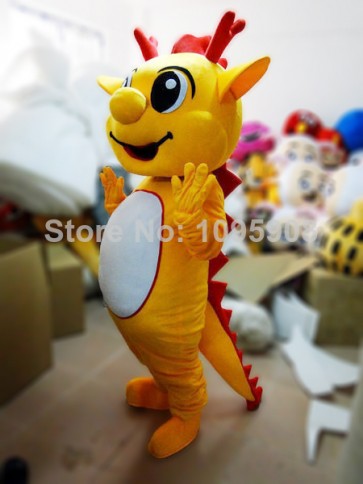 High Quality Dragon Mascot Costume Cute Mascot Costume Adult Party Carnival Halloween Christmas Mascot 
