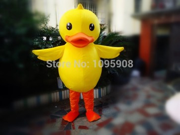 High Quality Duck Mascot Costume Yellow Ducky Mascot Costume Adult Party Carnival Halloween Christmas Mascot 