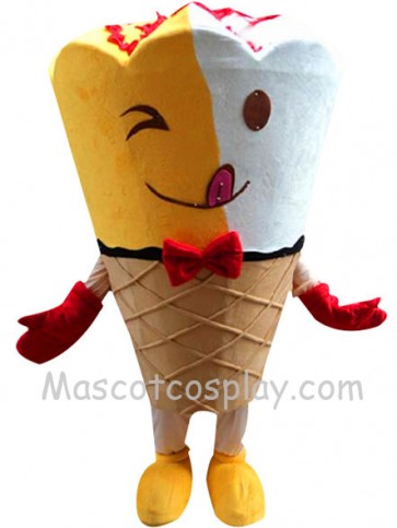 Kiss-me Ice Cream Mascot Character Costume Fancy Dress Outfit