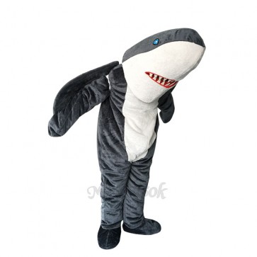New Lovely Gray Sharky Shark Mascot Costume