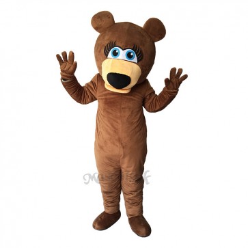 Funny Brown Bear Mascot Adult Costume