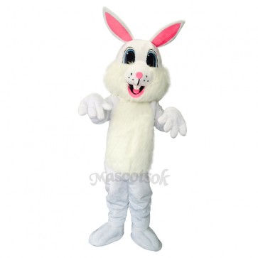 New Easter White Rabbit Long Ears Mascot Costume 