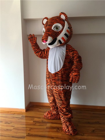 Cute Comic Tiger Mascot Costume