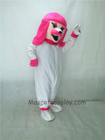 Cute Pink Poodle Dog Mascot Costume