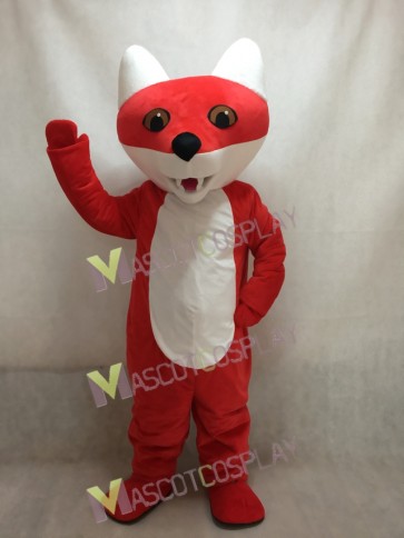 Custom Color Cartoon Red Fox Mascot Costume