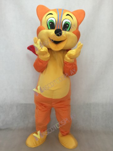 Funny Squirrel with Red Tail Mascot Costume