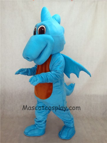 High Quality New Light Blue Turquoise Dragon Mascot Costume