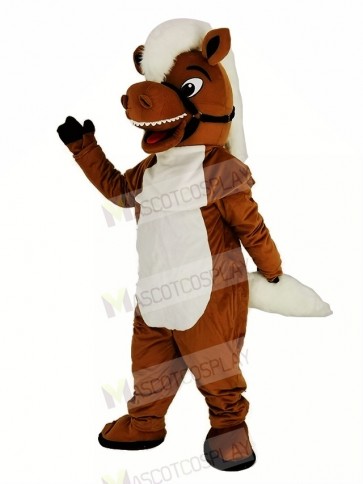 Brown Stable Horse Mascot Costume