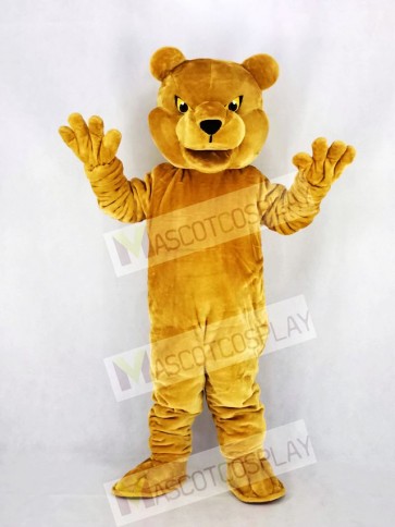 Long-haired Brown Bear Mascot Costume Cartoon	