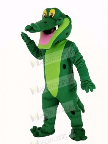 Smiling Alligator Mascot Costume Adult