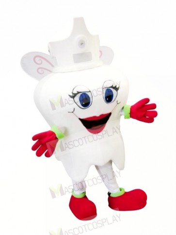 Cute Tooth Mascot Costume Cartoon