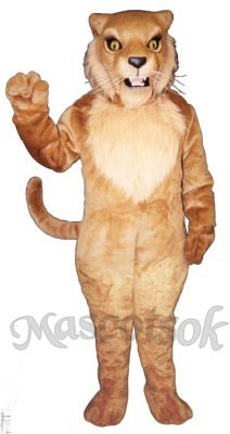 Cute Snarling Wildcat Tiger Cat Mascot Costume