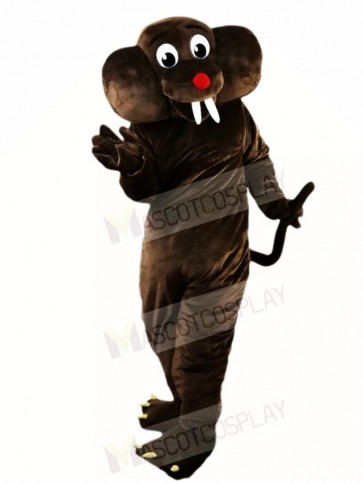 Deep Brown Gopher Mole Mascot Costumes Animal