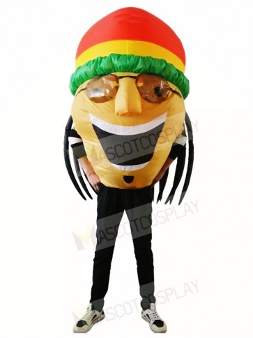 Jamaican Inflatable Halloween Xmas Blow Up Costumes for Adults