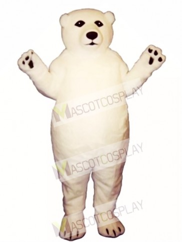 Fatty Polar Bear Mascot Costume
