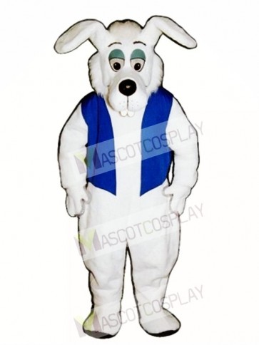 Cute Buck Tooth Dog with Vest Mascot Costume