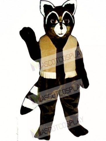 Ryan Raccoon with Vest Mascot Costume