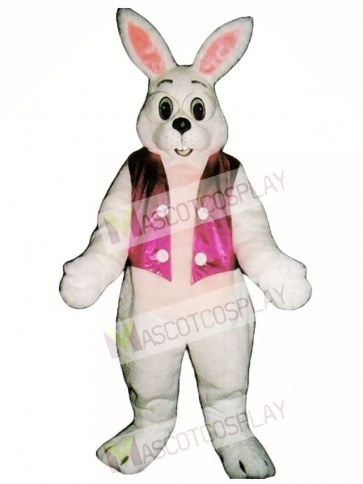 Cute Easter Bunny Rabbit with Vest Mascot Costume
