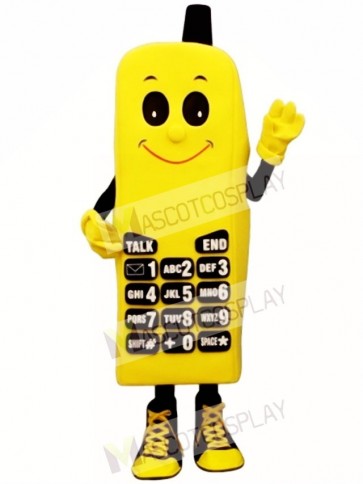 Yellow Phone Mascot Costume