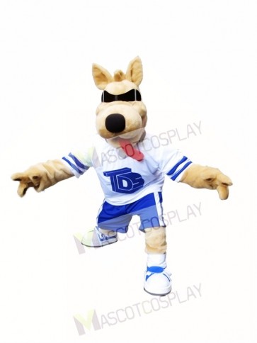 Bart Dog Mascot Costume Dog with SunGlasses Mascot Costume Animal