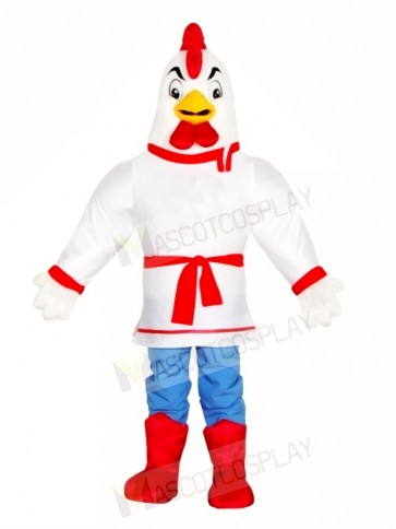White Chicken Rooster Mascot Costumes Poultry Farm