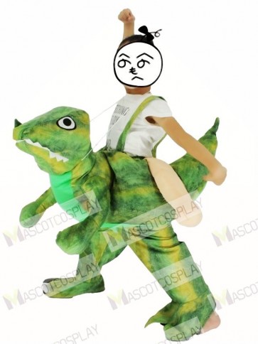 Children/ Kids Piggyback Carry Me Ride on Velociraptor Dinosaur Dragon Mascot Costume