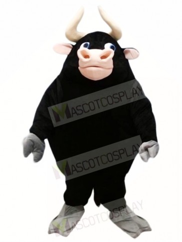 Black Bull Mascot Costumes Farm Animal