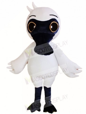 Black Face White Bird Mascot Costumes Animal