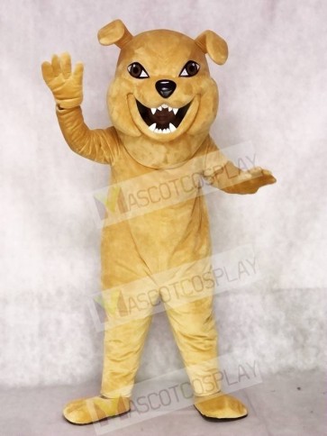 Friendly Tan Bulldog Mascot Costumes Animal