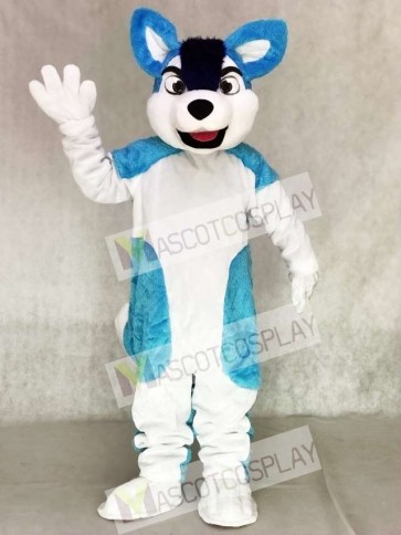 Blue Husky Dog Fursuit Adult Mascot Costume Animal