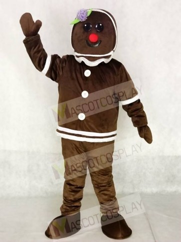 Gingerbread Girl Mascot Costumes Xmas Christmas