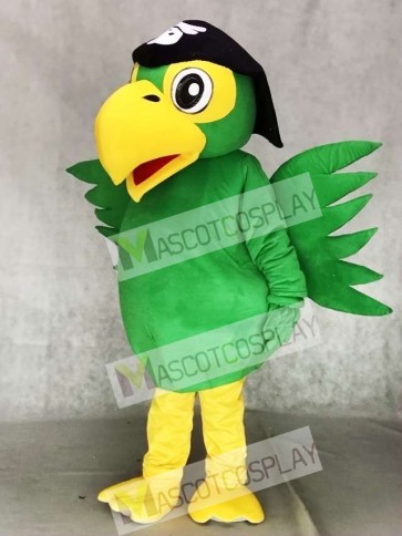 Realistic Green Pirate Parrot Bird Mascot Costumes 