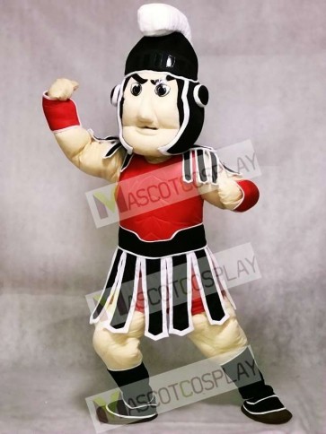 Red and Black Spartan Trojan Knight Sparty Mascot Costume People