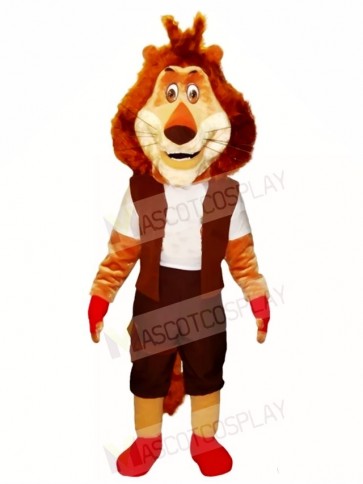 Lion in Red Shoes Mascot Costumes Animal