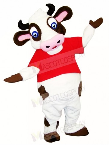 Blue Eyes Cow Mascot Costumes Farm Animal