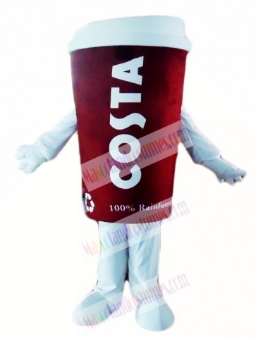 Hot Sale Costa Coffee Cup Tumbler Mug Mascot Costumes  