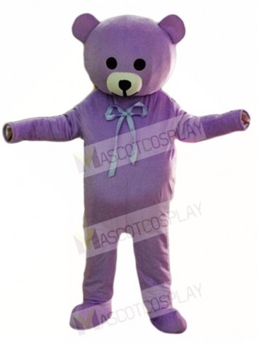 Purple Teddy Bear Mascot Costumes Animal 