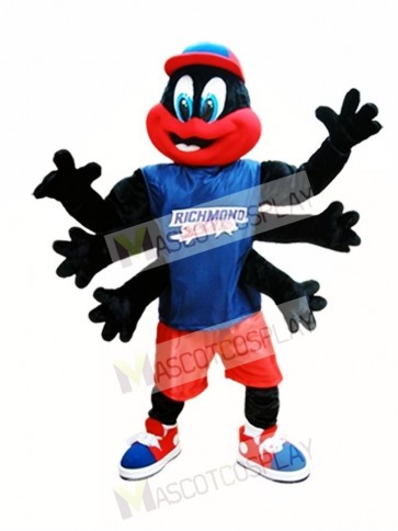Black Spider Mascot Costume Richmond Spiders Mascot Costumes